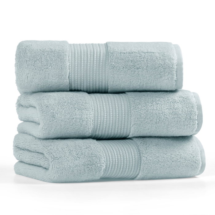 Mijölnir Chicago Bath Toalla de Baño 70 x 140 cm - Azul Claro 100% Algodón 450 gr/m²